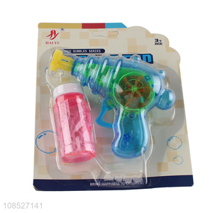 New products plastic children lighting bubble gun toys