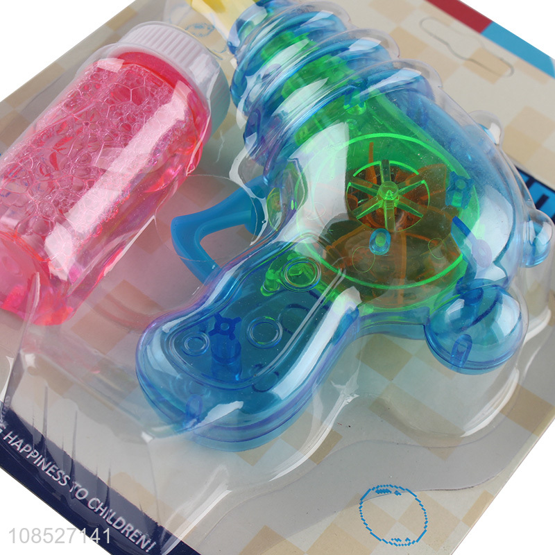 New products plastic children lighting bubble gun toys