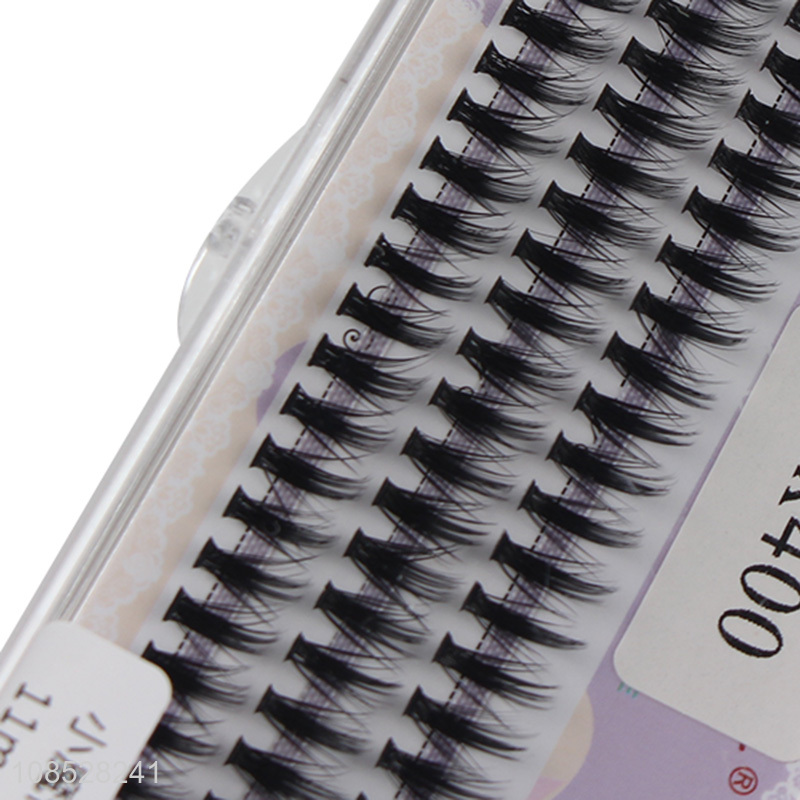 Good price soft long wispy eyelash clusters for beginners