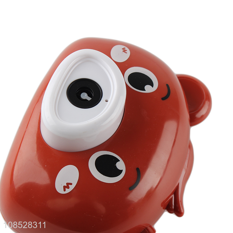 Factory wholesale kids summer outdoor bubble camera toys