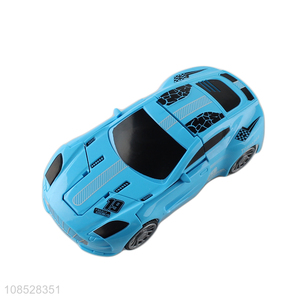 Most popular deformation car robot toys with light and music