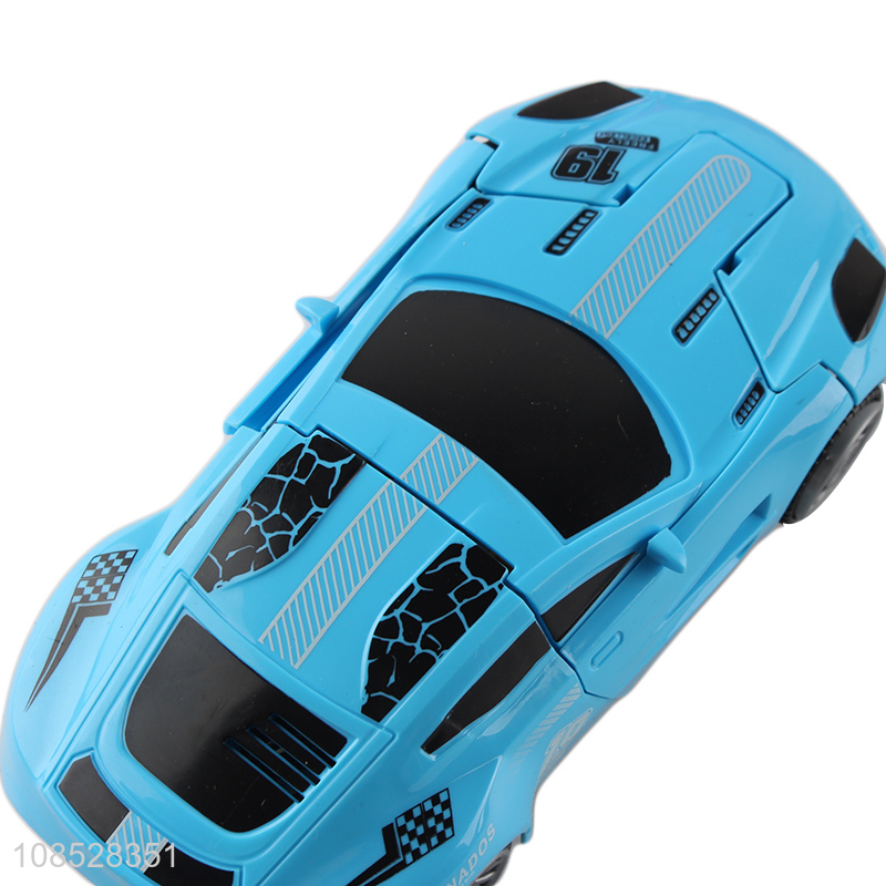 Most popular deformation car robot toys with light and music
