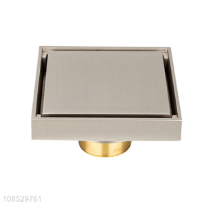 Best quality square anti odor Brass floor drain bathroom accessories