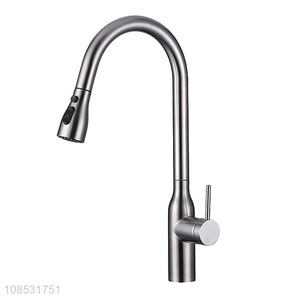 Factory supply stainless steel kitchen pull out sink faucet