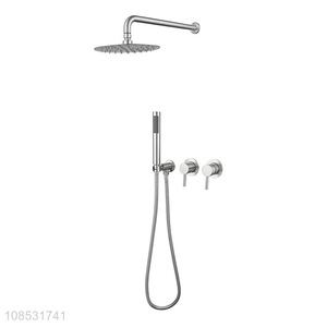 Online wholesale wall mounted shower system thermostatic shower faucet set