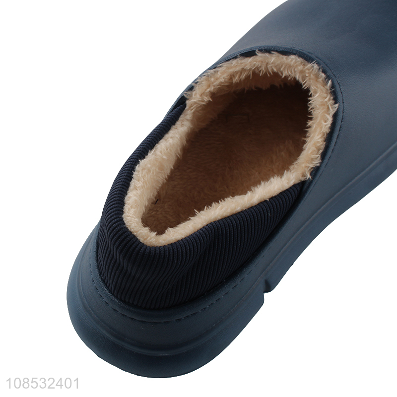 Good quality men winter slippers thick-soled indoor house slippers