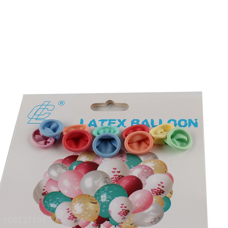 Top selling multicolor 10pieces party decoration latex balloon