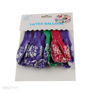 Good selling party decoration 6pieces latex balloon set