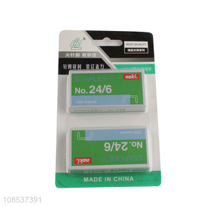 Wholesale from china stationery home office used silver metal staples