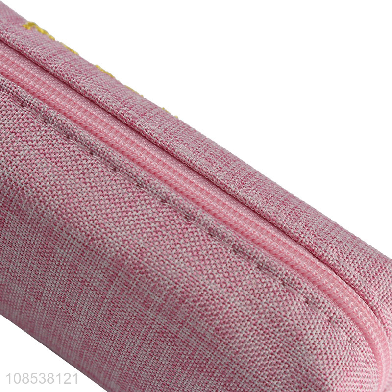 Good quality cute polyester cloth pencil bag pen case wholesale