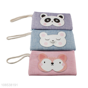 Wholesale cute cartoon animal mobile phone bag wigh zipper