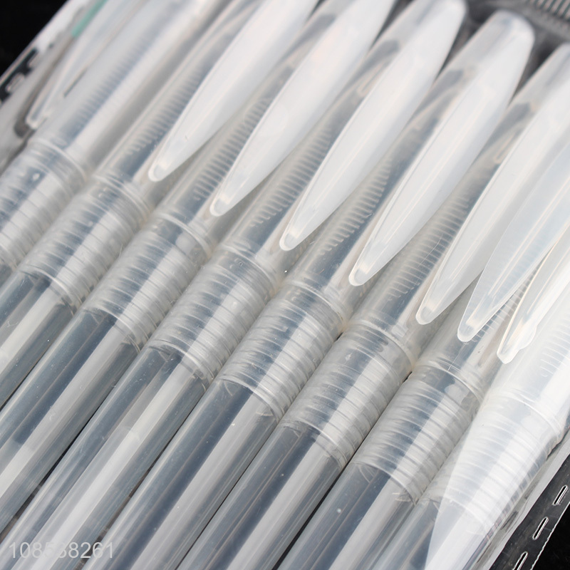 Good quality 8 pieces plastic ballpoint pen for home office school