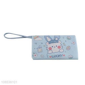 New product cute print pu leather pencil bag for students
