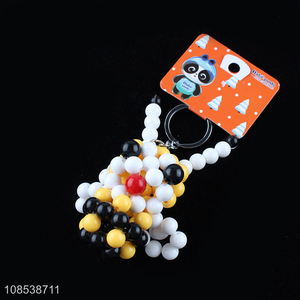 New product creative handmade beaded keychains handbag pendant
