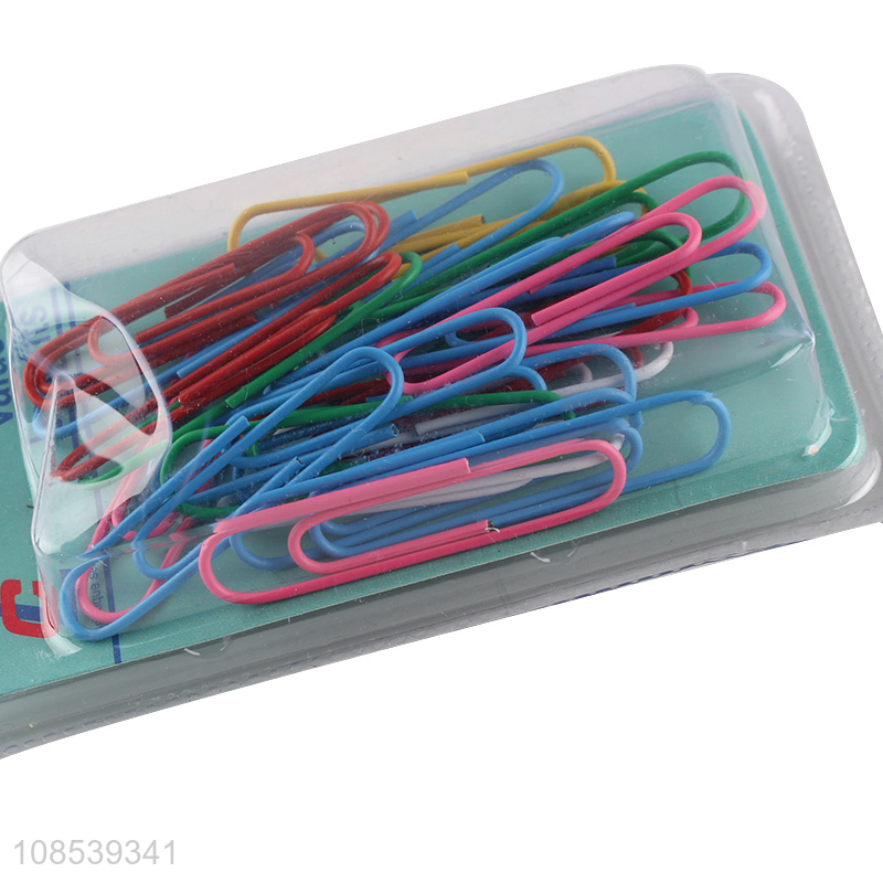 Hot selling school office binding supplies colour paper clips