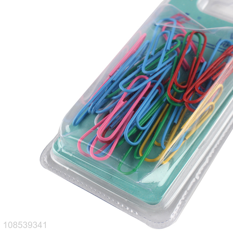Hot selling school office binding supplies colour paper clips