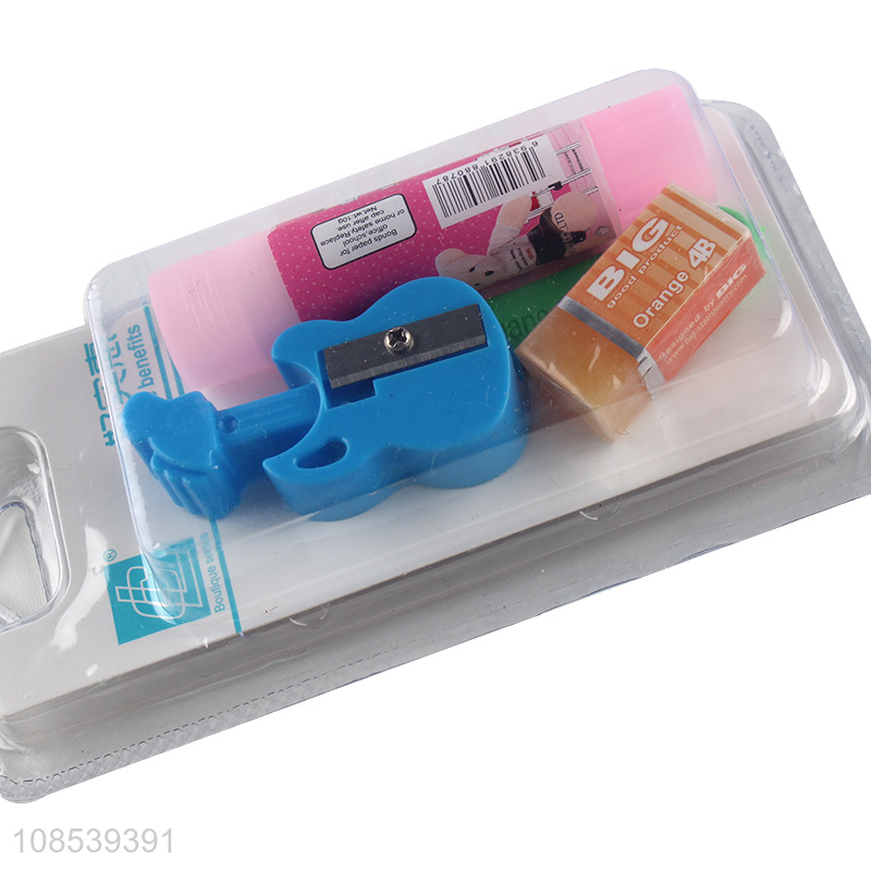 Best price students stationery set eraser solid gum set