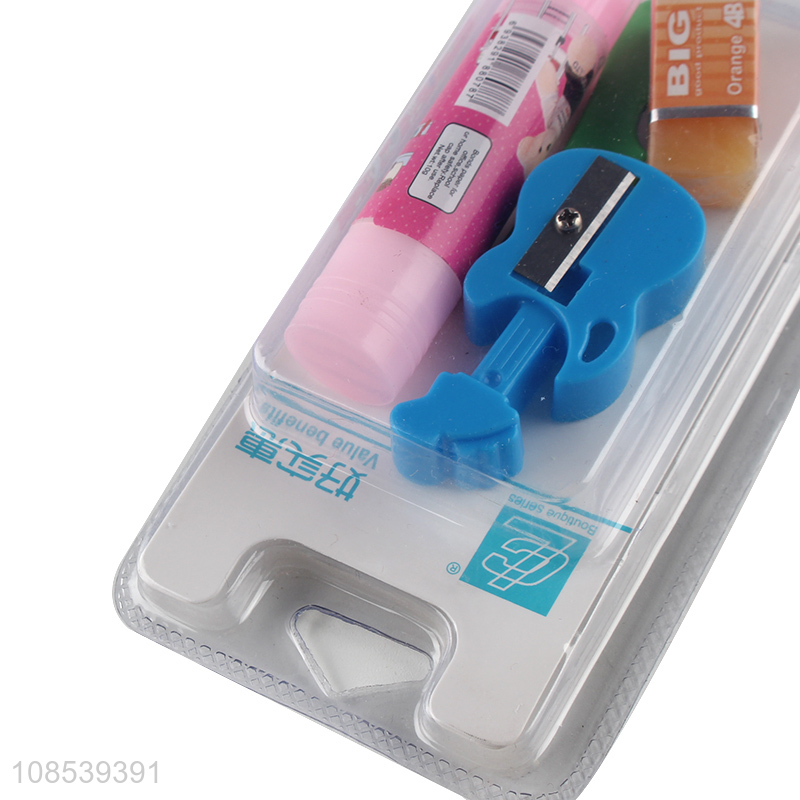 Best price students stationery set eraser solid gum set