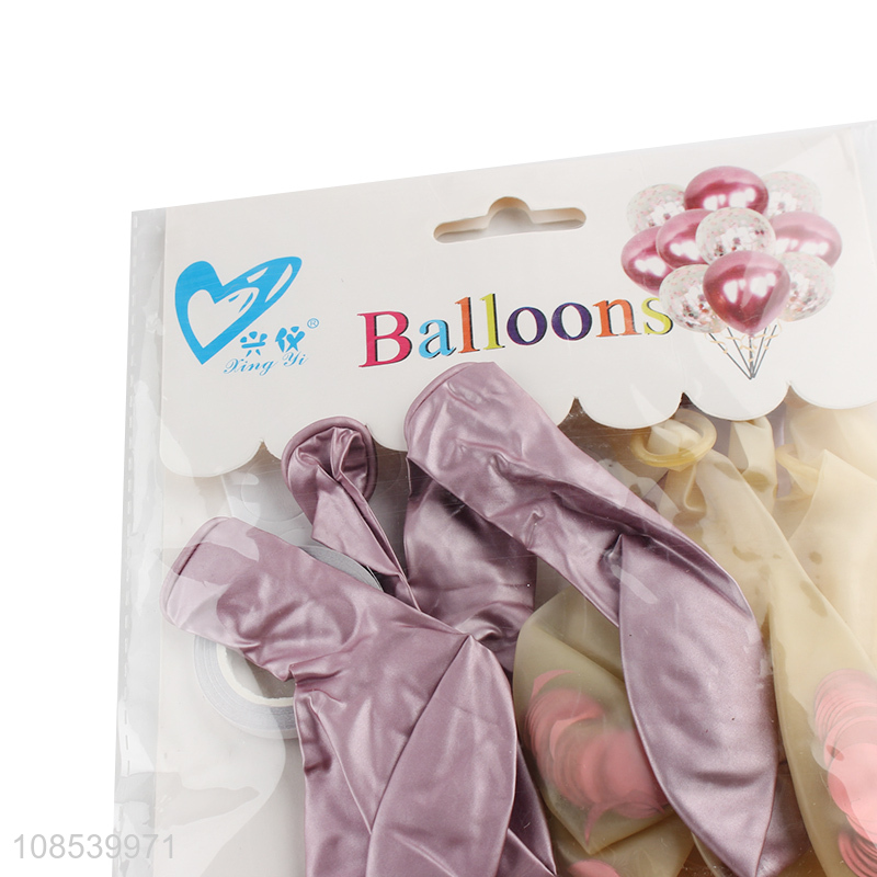 Wholesale 10pcs latex balloons coffetti balloon for anniversary party
