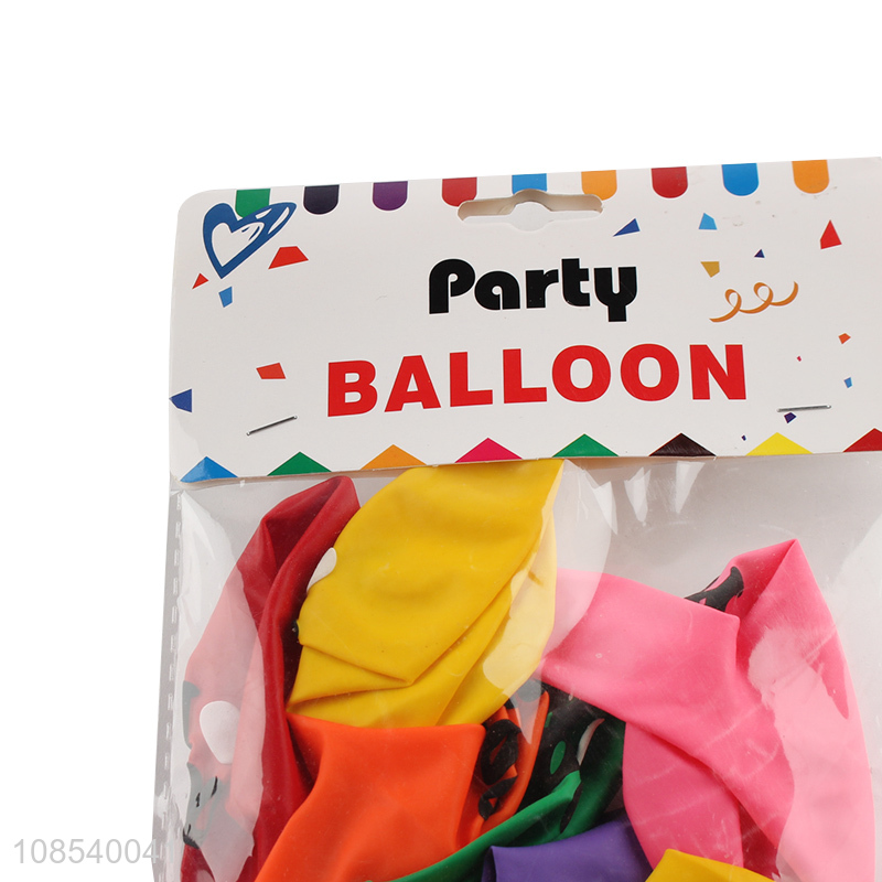 Factory price 10pcs latex balloons for holiday Christmas party decor