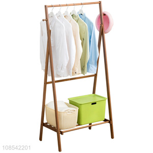 Factory price multifunctional garment stand storage shelf for bedroom
