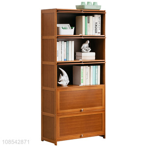 Good quality simple bookshelf floor standing bookcase storage cabinet