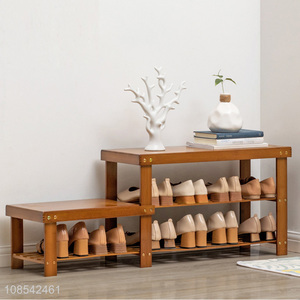 Hot selling multi-function shoe organizer wooden shoe cabinet bench