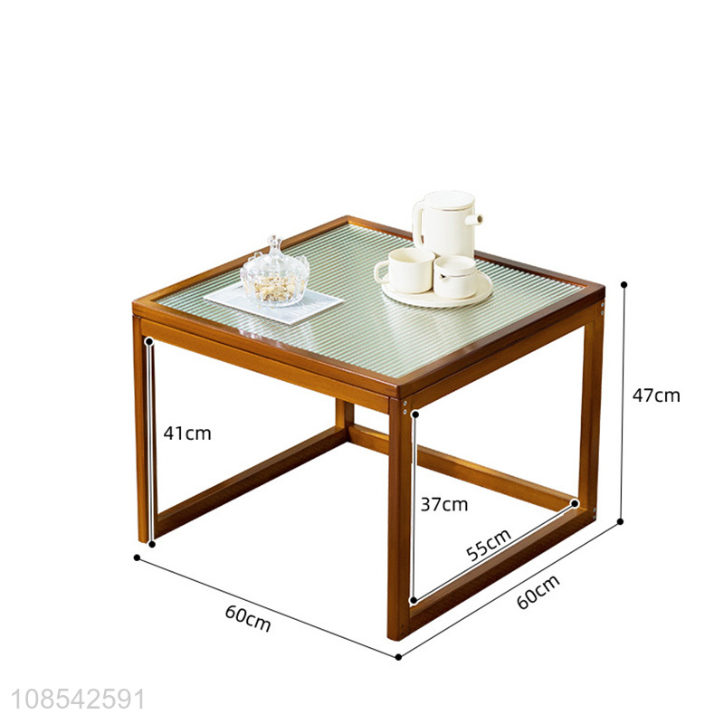 Wholesale modern wooden sofa bedside coffee desk small tea table