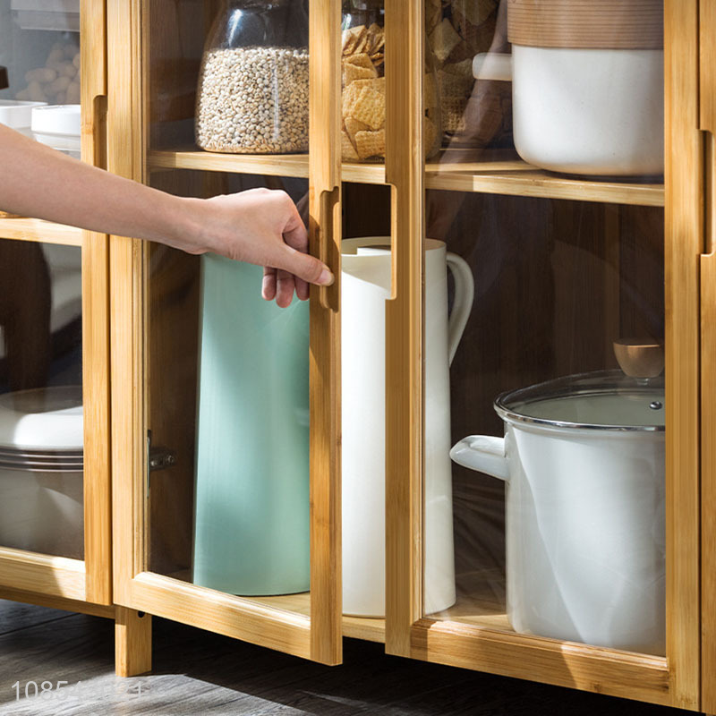 Hot sale eco-friendly bamboo kitchen cabinet multipurpose storage cabinet