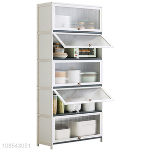 New product luxury bamboo kitchen storage cabinet for household articles