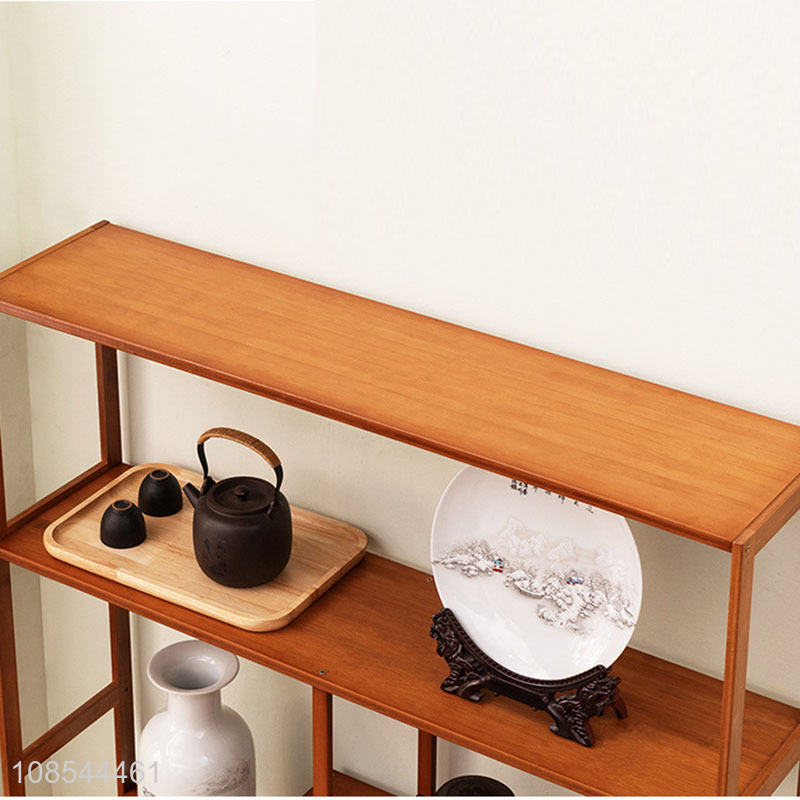 Good price home office display cabinet tea set shelf