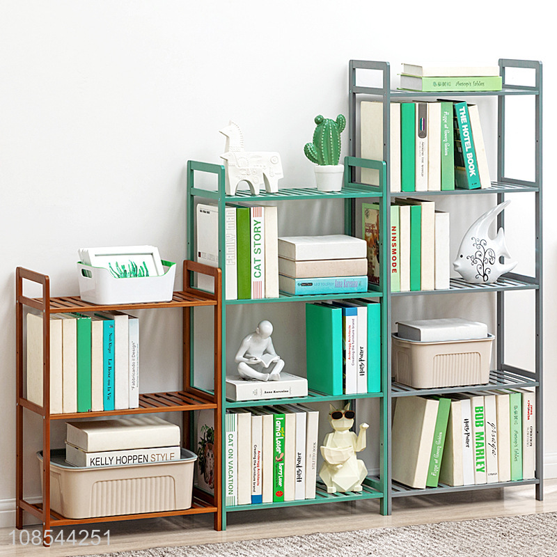 Good selling simple design floor books storage rack