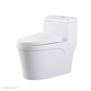 Wholesale glazed ceramic swirl flushing toilet one-piece toilet bowl