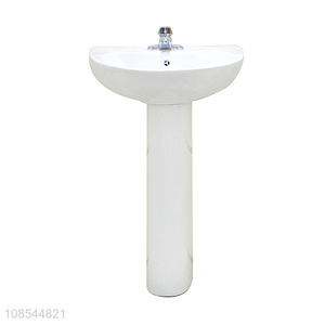 Wholesale high temperature firing wear-resistant ceramic pedestal sink