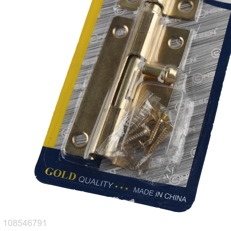 Factory wholesale golden metal door hardware accessories door bolt