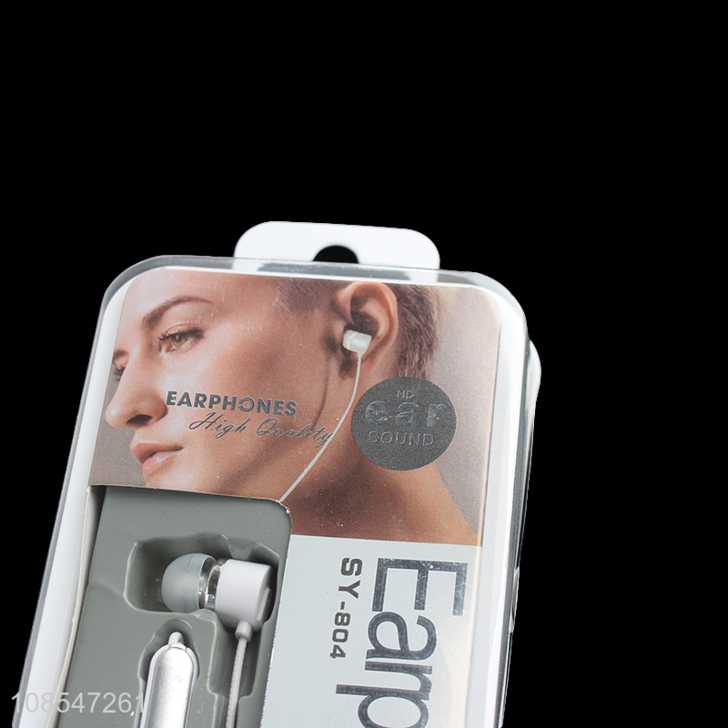 Best selling in-ear earphone wired earbuds with microphone