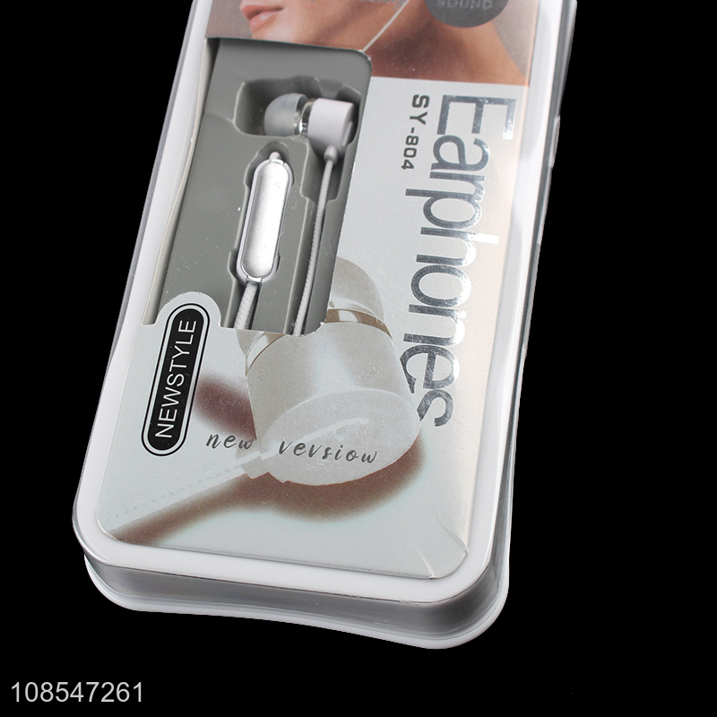 Best selling in-ear earphone wired earbuds with microphone