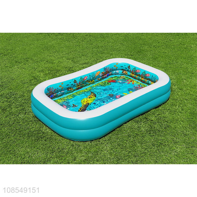 Hot sale rectangular inflatable swimming pool for kids baby