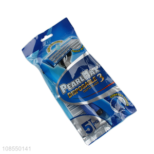 Popular products triple blades razor with pivoting head