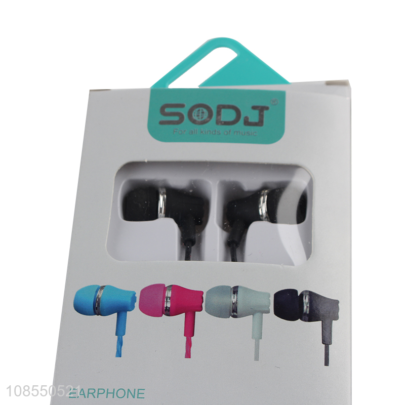Hot sale wired music earphones in-ear earbuds with microphone