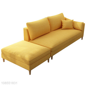 New products household all solid wood fabric sofa for sale