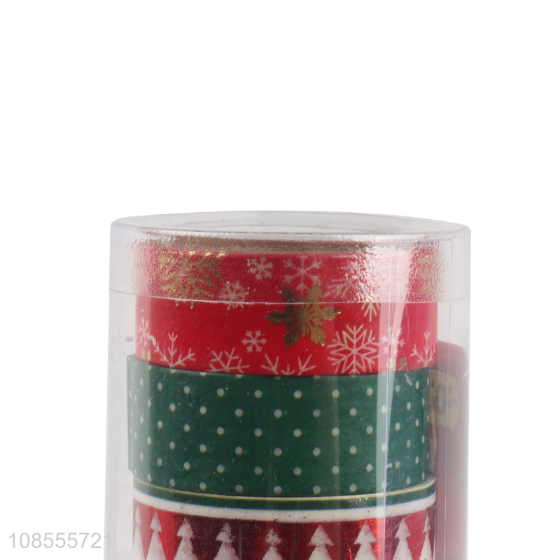 Hot selling decorative Christmas washi tape set for gift wrapping