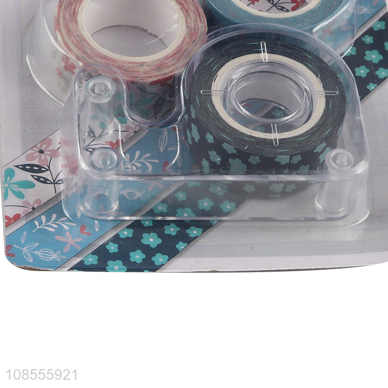 High quality 3pcs floral pattern washi tapes for DIY scrapbooking