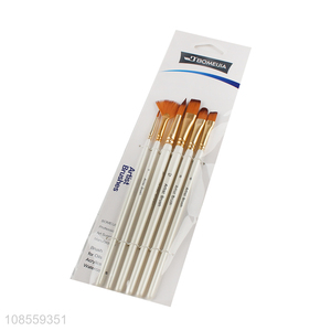 Factory wholesale 6pcs/set painting brush set oil paint brush set