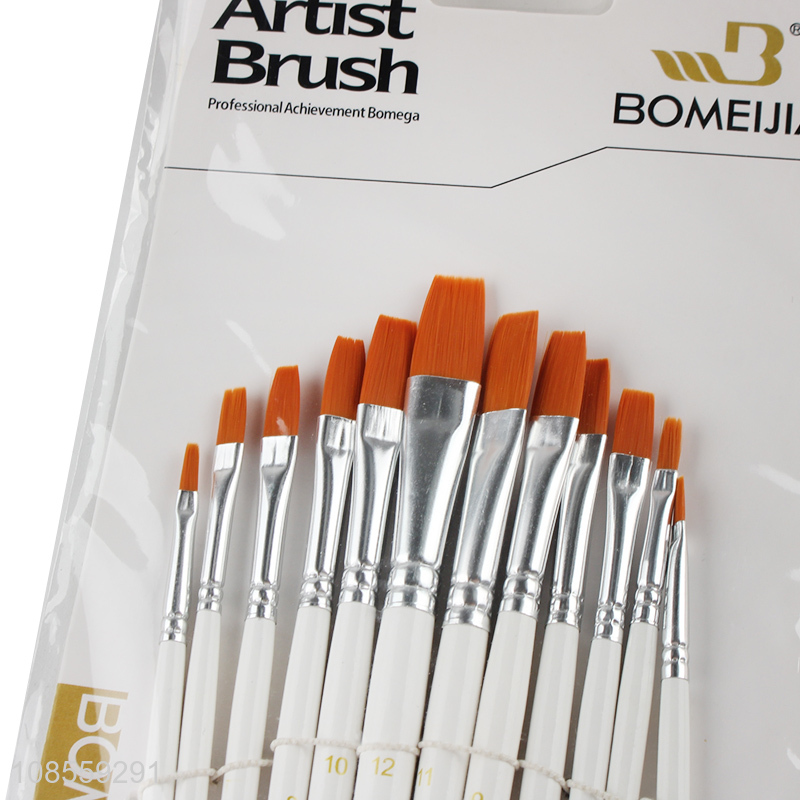 Wholesale 12pcs/set painting brush set watercolor painting brush set
