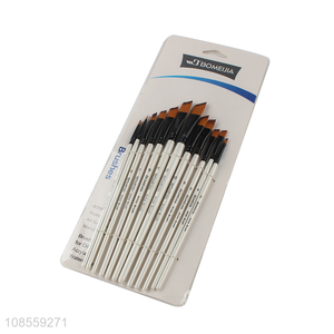 Wholesale 12pcs/set painting brush set nylon hair paint brush set