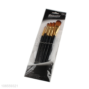 Factory wholesale 5pcs/set painting brush set acrylic paintbrush set