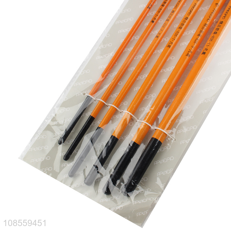 Wholesale 6pcs/set painting brush set acrylic paintbrush set