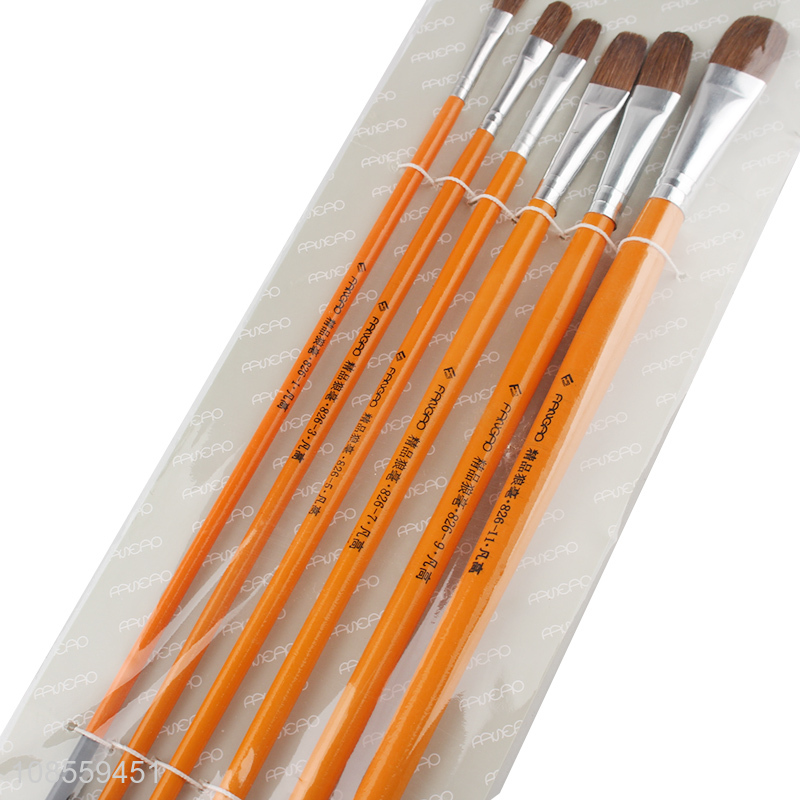Wholesale 6pcs/set painting brush set acrylic paintbrush set