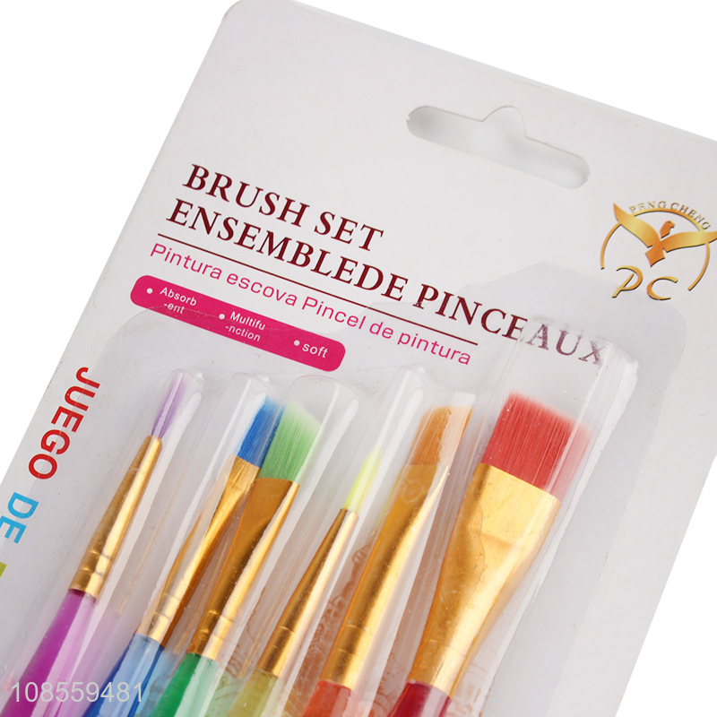 Wholesale 6pcs/set painting brush set acrylic paint brush set